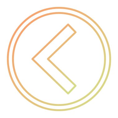 Sol ok simge vektör çizim