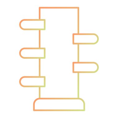 business and office building line style vector icon