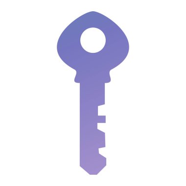 Anahtar simgesi vektör illüstrasyonu