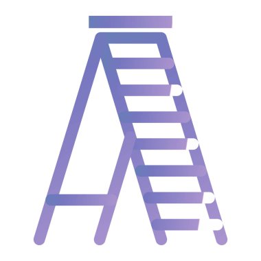 Merdiven. Web simgesi basit illüstrasyon