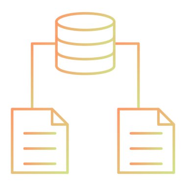 dosya dizini simgesi, vektör illüstrasyonu