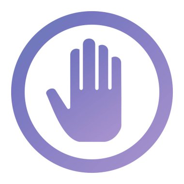 Kes şunu. Web simgesi basit illüstrasyon