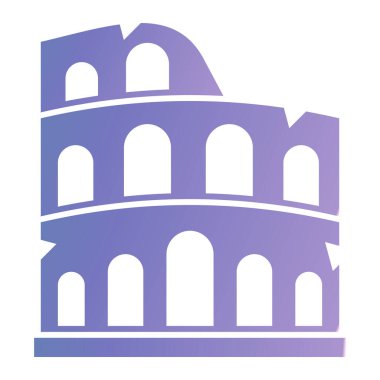 Bir bina simgesinin vektör illüstrasyonu