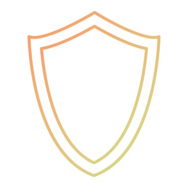 Kalkan simgesi. vektör illüstrasyonu