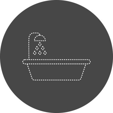 Küvet. Web simgesi basit illüstrasyon