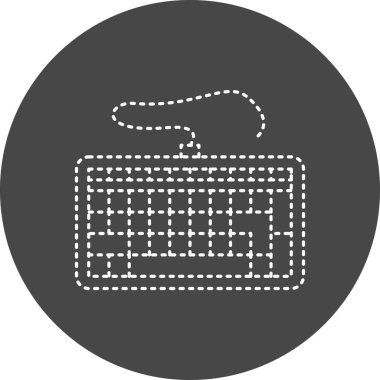 Bir klavye vektör çizim 