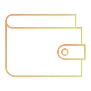 cüzdan ikonu vektör illüstrasyonu