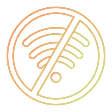 Bir wifi simgesinin vektör illüstrasyonu