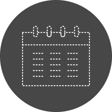 Takvim simgesi vektör illüstrasyonu 