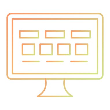 Ağ simgesi. vektör illüstrasyonu