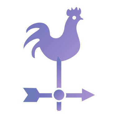 Bir kuş simgesinin vektör illüstrasyonu