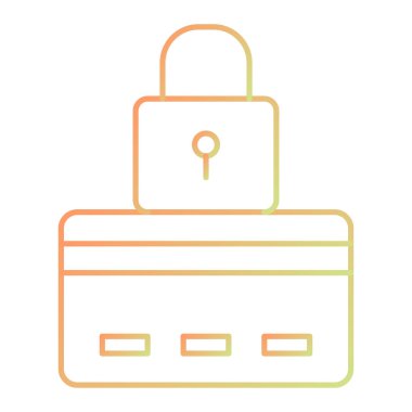 Kredi kartı vektör simgesi