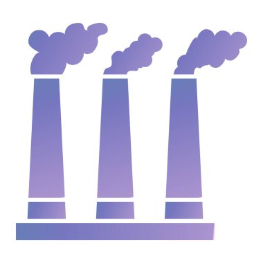 Fabrika ikonu. vektör illüstrasyonu