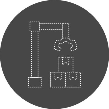 Modern İmalat simgesinin vektör illüstrasyonu