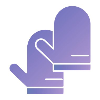 gloves icon. outline gloves vector illustration. isolated on white background.