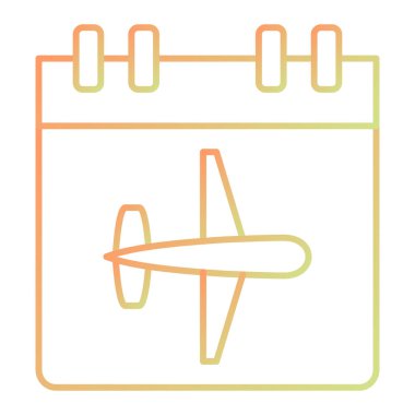 Takvim simgesi vektör illüstrasyonu