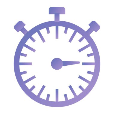 Kronometre simgesi. Web için zamanlayıcı vektör simgelerinin basit çizimi