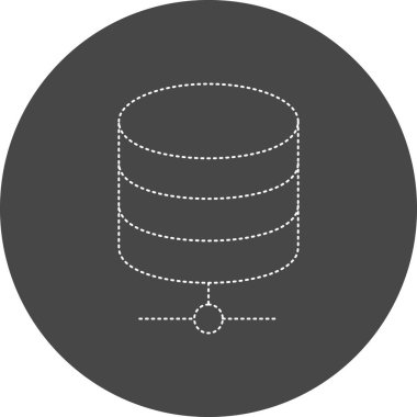 veri depolama simgesi, vektör illüstrasyonu basit tasarım