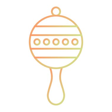 toy icon. outline illustration of maracas vector icons for web