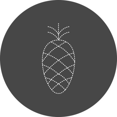simple web illustration of pineapple fruit 