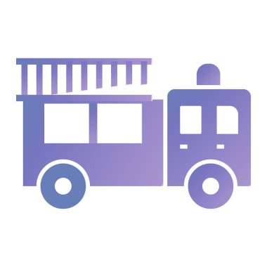 Otobüs. Web simgesi basit illüstrasyon