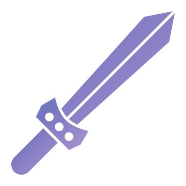 sword icon. simple illustration of dagger vector icons for web