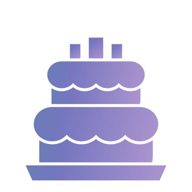 cake icon. flat design style eps 10