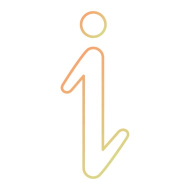 Tek simgenin vektör illüstrasyonu