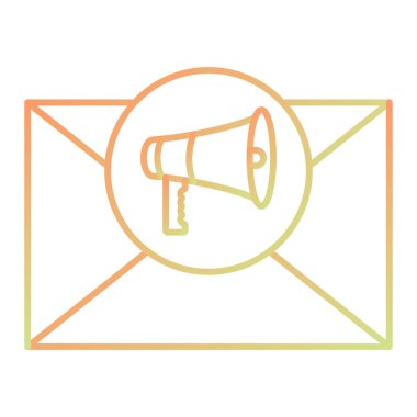 vector illustration of a cartoon message icon