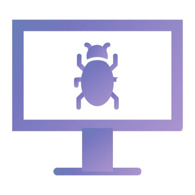 Virüs. Web simgesi basit illüstrasyon