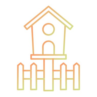 ev binası ikon vektör illüstrasyon tasarımı