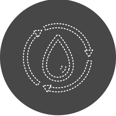 Water Recycle icon, vector illustration simple design