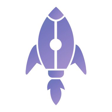 roket fırlatma simgesi vektör çizimi