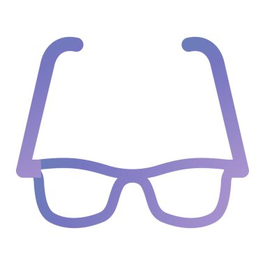 Gözlük. Web simgesi basit illüstrasyon