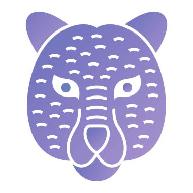 Bir kedi kafasının vektör illüstrasyonu