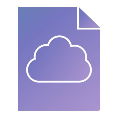 bulut hesaplama simgesi, vektör illüstrasyonu