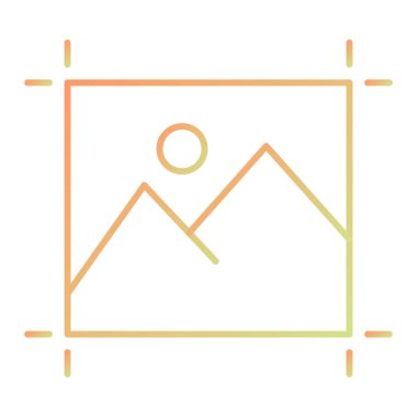 resim simgesi vektör illüstrasyonu