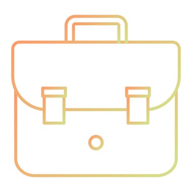 Çanta. Web simgesi basit tasarım