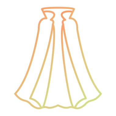 Bir elbisenin vektör illüstrasyonu