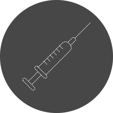 Şırınga simgesinin vektör illüstrasyonu 