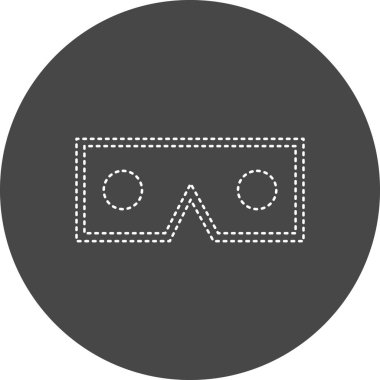 web icon, simple illustration of Vr Glasses