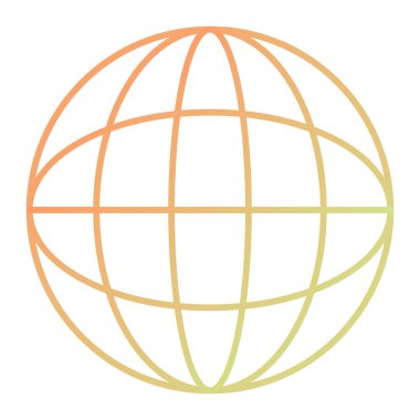 Dünya ikonu. vektör illüstrasyonu