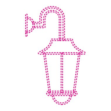 fener simgesi. Web için mum vektör simgelerinin özet çizimi