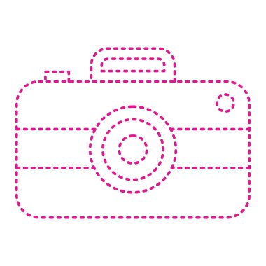 kamera simgesi vektör illüstrasyonu