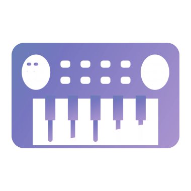 Müzik. Web simgesi basit illüstrasyon