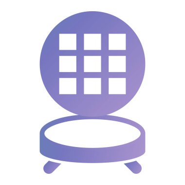 Ayna. Web simgesi basit illüstrasyon