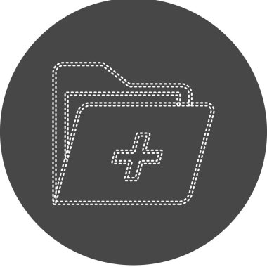 Medical Folder. web icon simple design