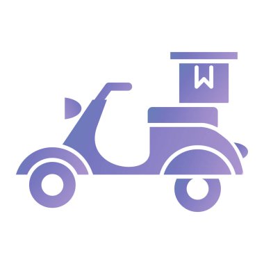 scooter simgesi vektör illüstrasyonu