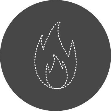 ateş simgesi, vektör illüstrasyonu basit tasarım