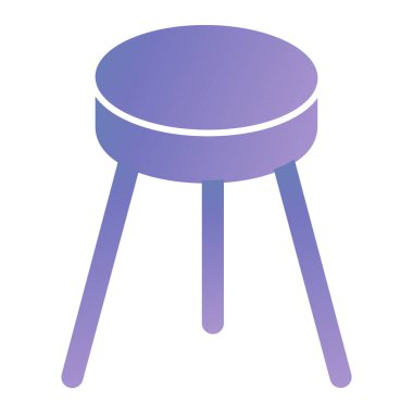 Masa. Web simgesi basit illüstrasyon